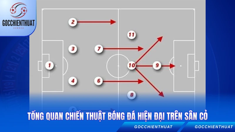 Tổng quan chiến thuật bóng đá hiện đại trên sân cỏ